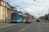 Straßenbahn in südlichem Vorort von Plzen