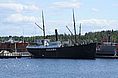 alte Schiffe im Schifffahrtsmuseeum von Savonlinna