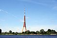 Fernsehturm Riga am nächsten Morgen
