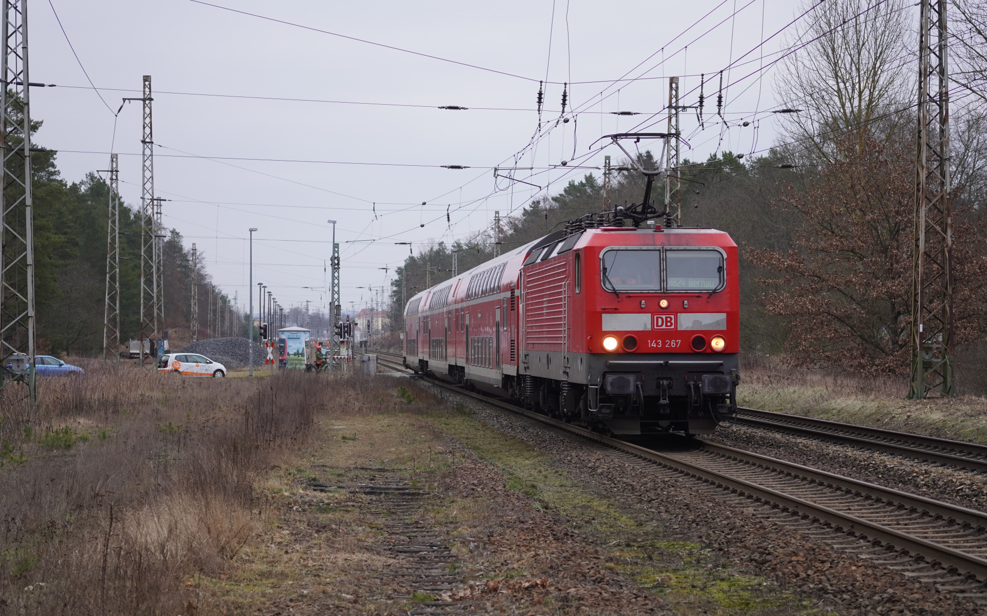143 267 mit der Regionalbahn nach Bernau