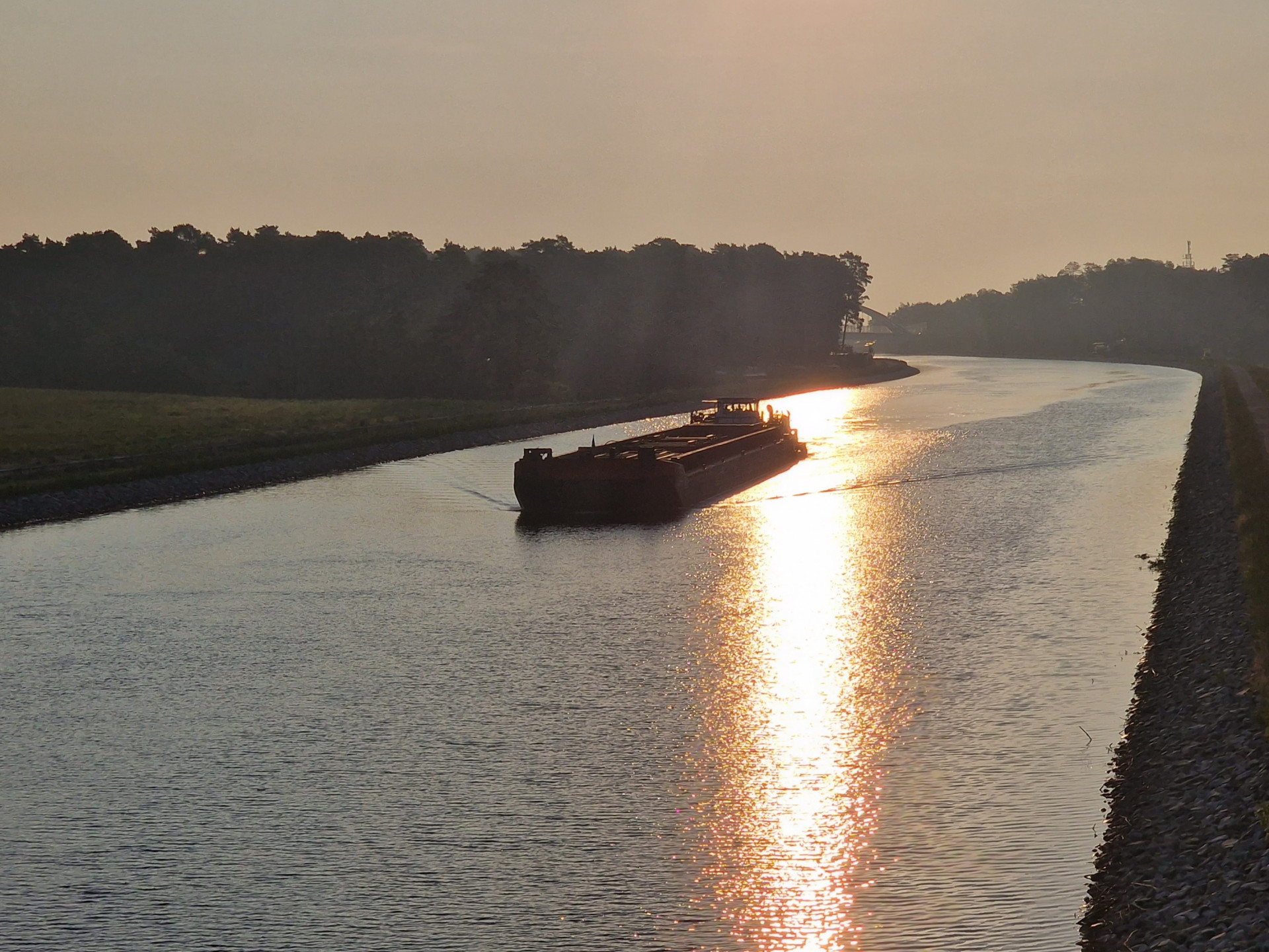 Schubschifffahrt auf dem Oder-Havel-Kanal