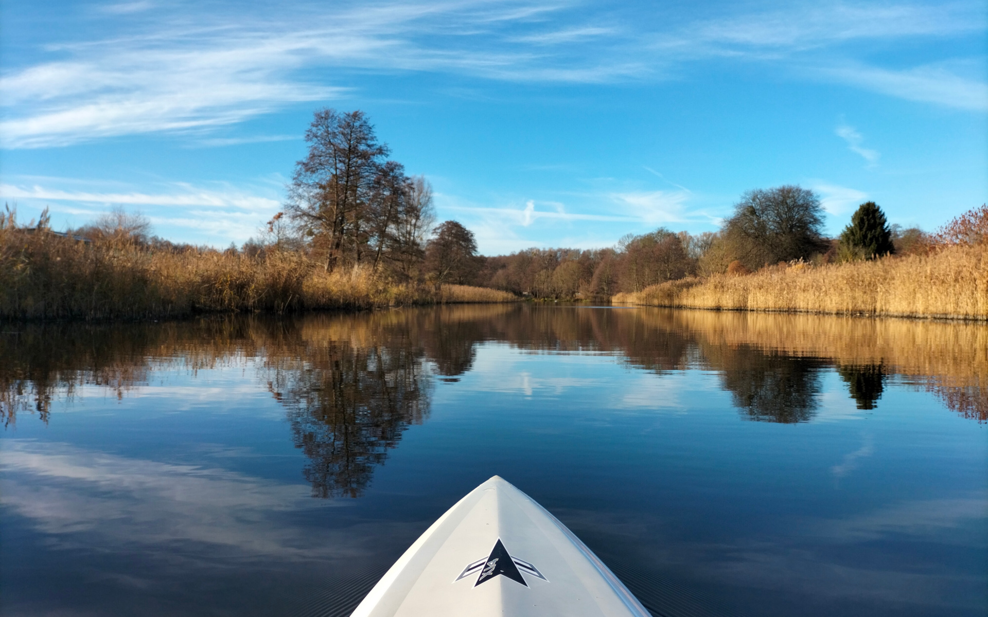 Noch ein letztes Mal auf dem Kanal im November